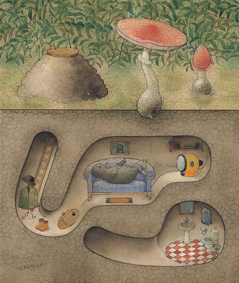 760x900 Mole Painting By Kestutis Kasparavicius - Mole Painting