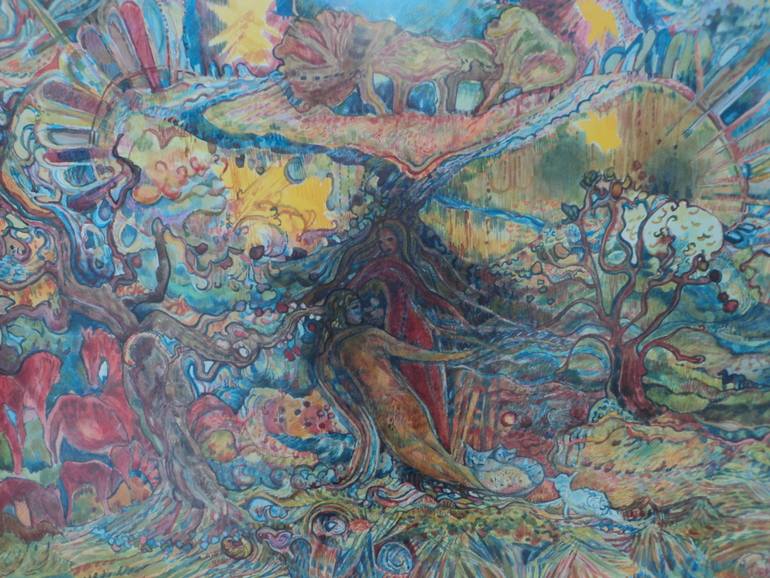 770x578 Saatchi Art The Creation Painting By Adeliza Mole - Mole Painting