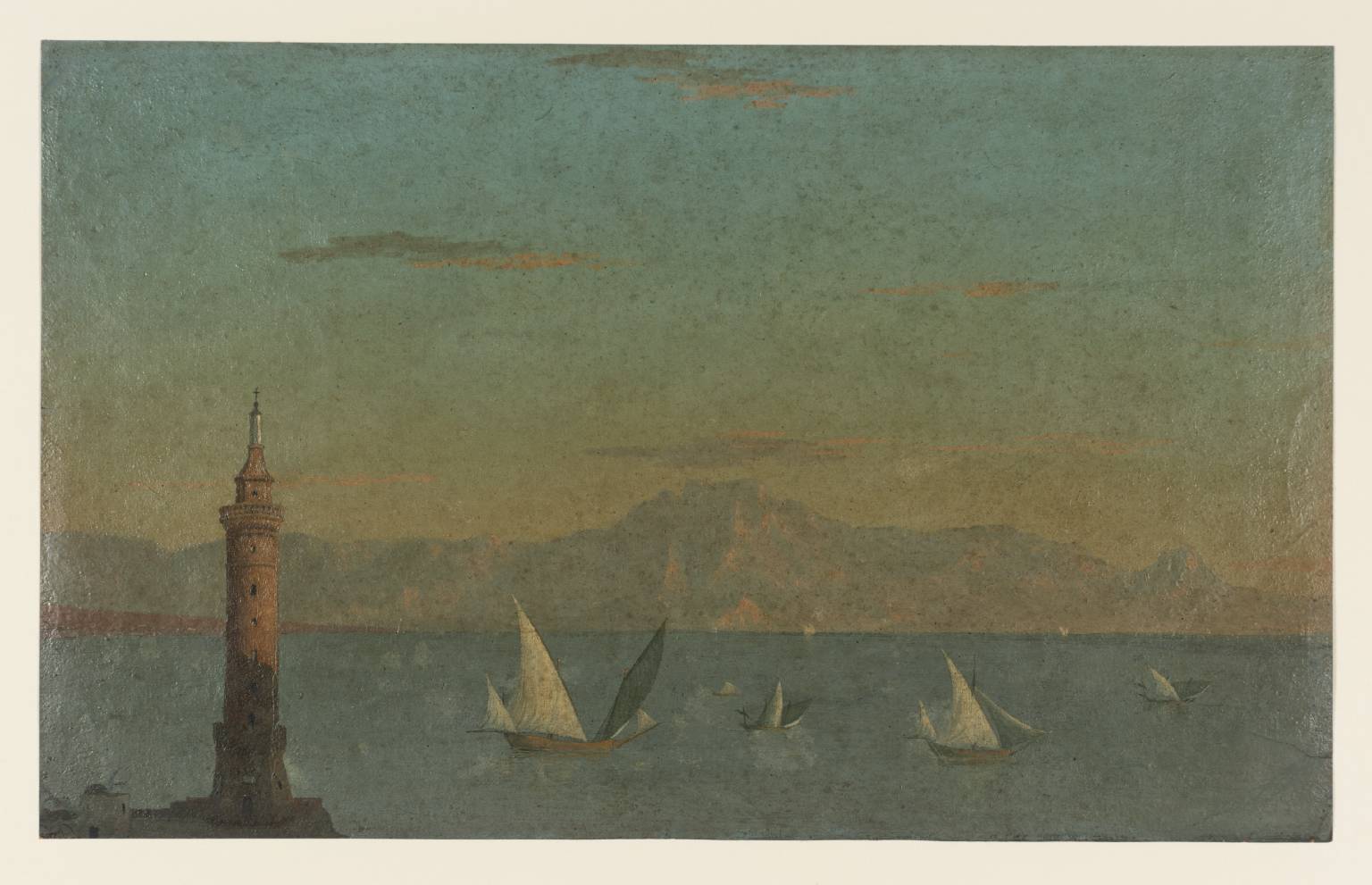 1536x991 The Bay Of Naples And The Mole Lighthouse', Thomas Jones, 1782 Tate - Mole Painting