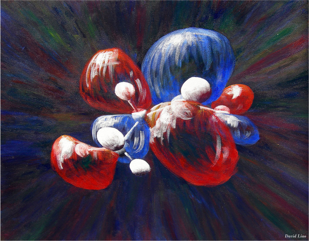1013x788 Molecular Orbital By Magneticcarpet - Molecular Painting