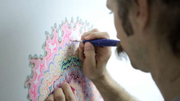 600x338 Psychedelic Molecular Paintings Lsd Art - Molecular Painting