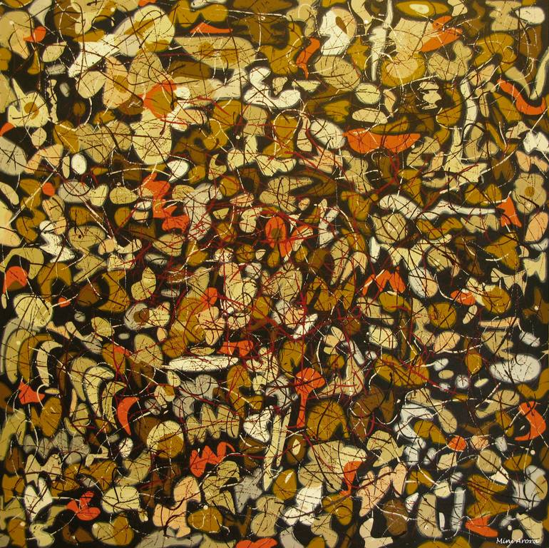 770x768 Saatchi Art It's A Molecular Thing Painting By Mini Arora - Molecular Painting