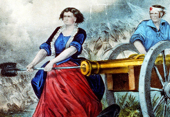 667x462 Meet The Women Of The American Revolution Women In The World - Molly Pitcher Painting