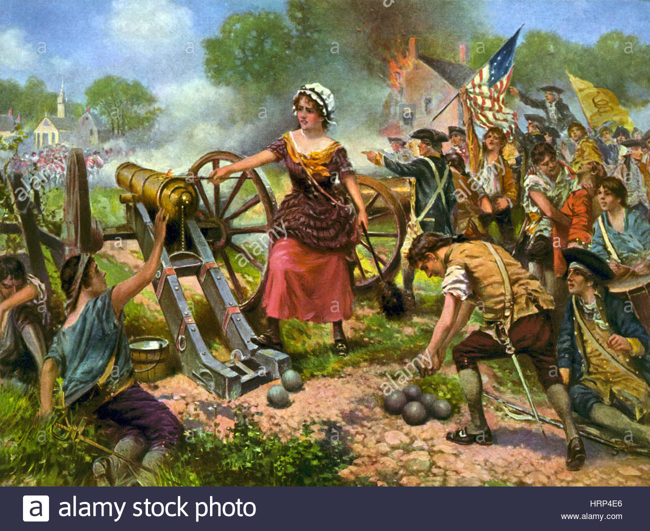 Molly Pitcher Painting at PaintingValley.com | Explore collection of ...