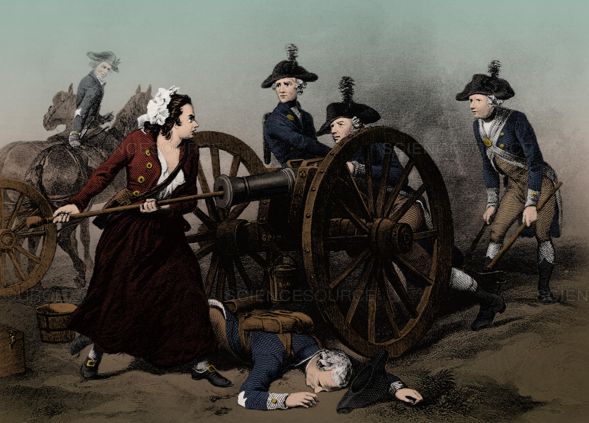 1200x862 Science Source - Molly Pitcher Painting