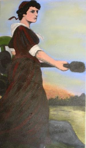 300x517 Tribute To Molly Pitcher Painting By Kristen R Kennedy - Molly Pitcher Painting
