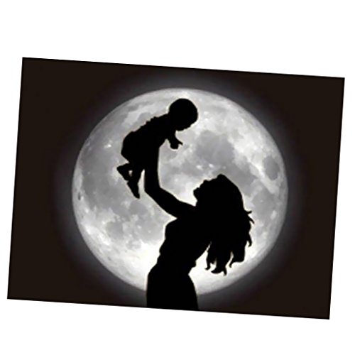 500x500 Phenovo Diy Diamond Painting Mom And Baby Embroidery Cross Crafts - Mom And Baby Painting