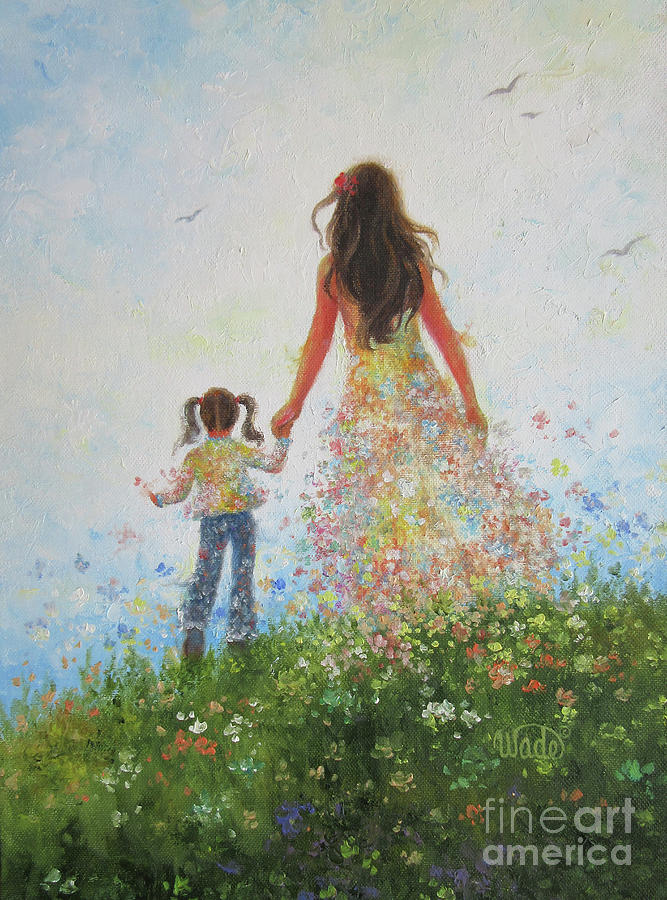 Mom And Daughter Painting at Explore collection of