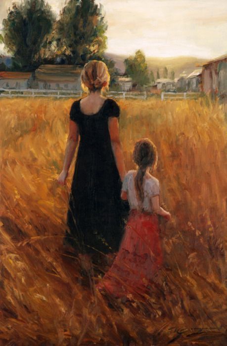 459x700 Pin By Fancy Shoe Queen 3 On Mothers Amp Daughters - Mom And Daughter Painting