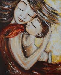 202x250 Happy Mother's Day 11 Amazing Mother Child Paintings - Mom Painting