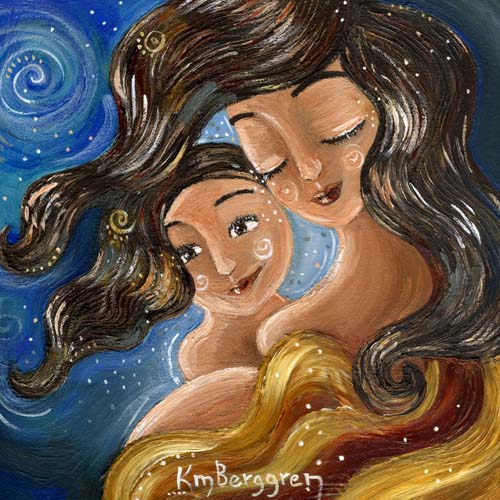 500x500 Pregnant Mother, Pregnancy, Expectant, New Mom, New Baby, Belly - Mom Painting