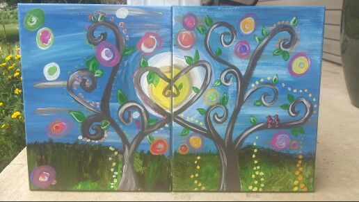 516x291 Mommy Amp Me, Daddy Amp Me, Or Couple Painting. Paint Night Art - Mommy And Me Painting