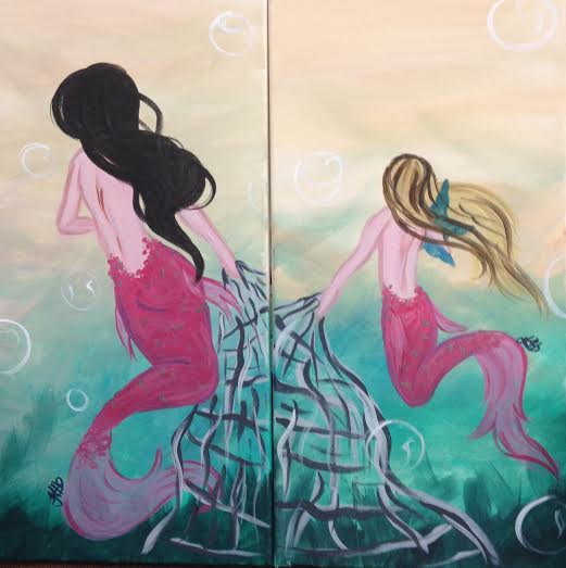 521x523 Mommy Amp Me Mermaids All Ages Welcome 300 - Mommy And Me Painting