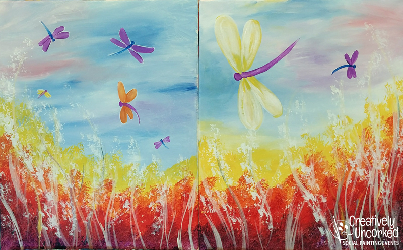 800x496 Mommy And Me Dragonfly 5252018 Fargo - Mommy And Me Painting