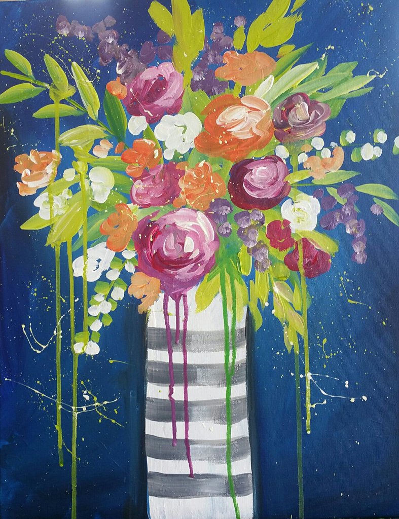 787x1024 Floral - Mommy And Me Painting