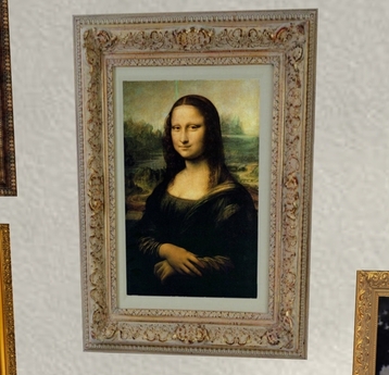 358x345 Second Life Marketplace - Mona Lisa Original Painting Framed