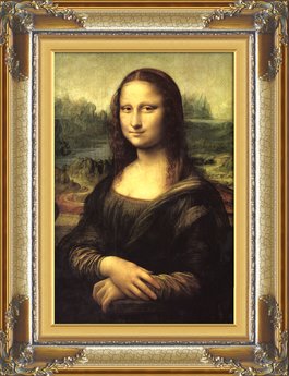 265x345 Second Life Marketplace - Mona Lisa Original Painting Framed