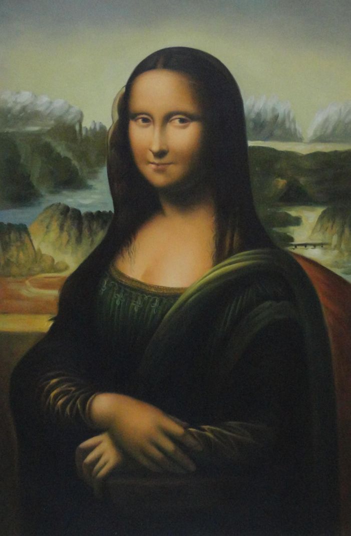 Mona Lisa Original Painting Framed at PaintingValley.com | Explore ...