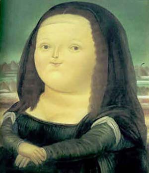 300x348 Mona Lisa 1978 Painting Fernando Botero Oil Paintings - Mona Painting
