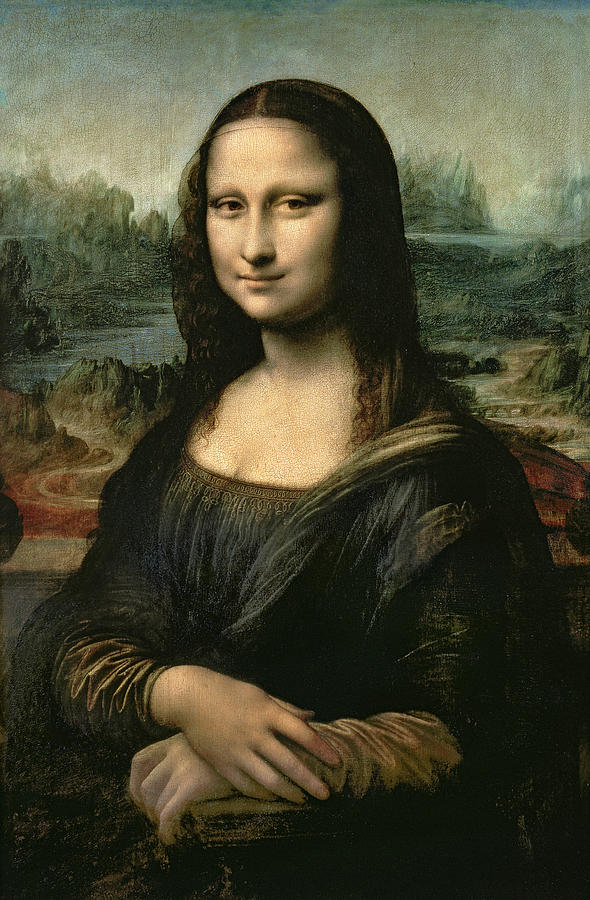 590x900 Mona Lisa Painting By Leonardo Da Vinci - Mona Painting