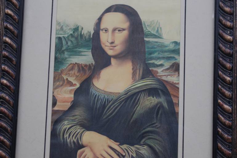 770x513 Saatchi Art The Greatest Mona Lisa Painting With Color Pencils - Mona Painting