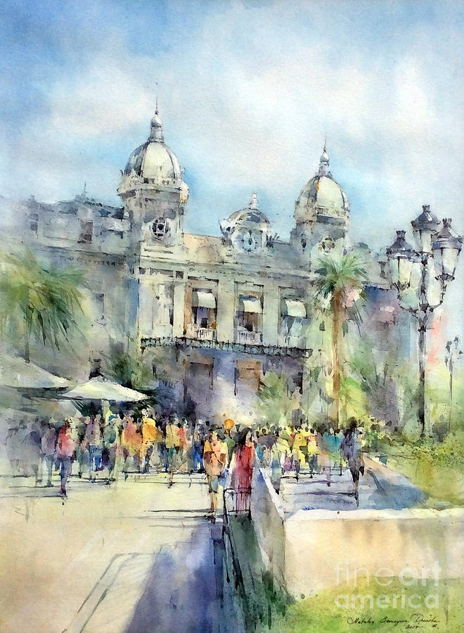 660x900 Monte Carlo Casino - Monaco Painting