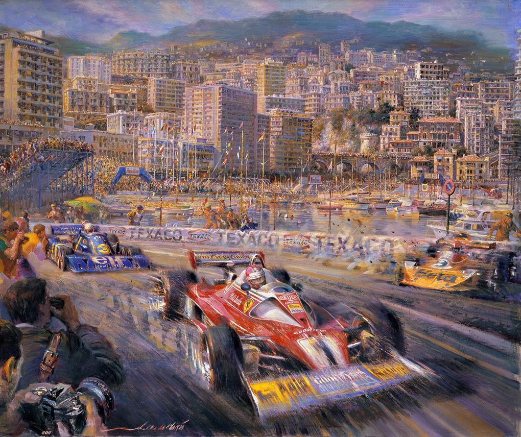 1020x856 World Renown Automotive Artist Alfredo De La Maria Signs Deal - Monaco Painting