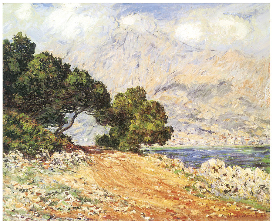 900x739 La Corniche De Monaco Painting By Claude Monet - Monaco Painting