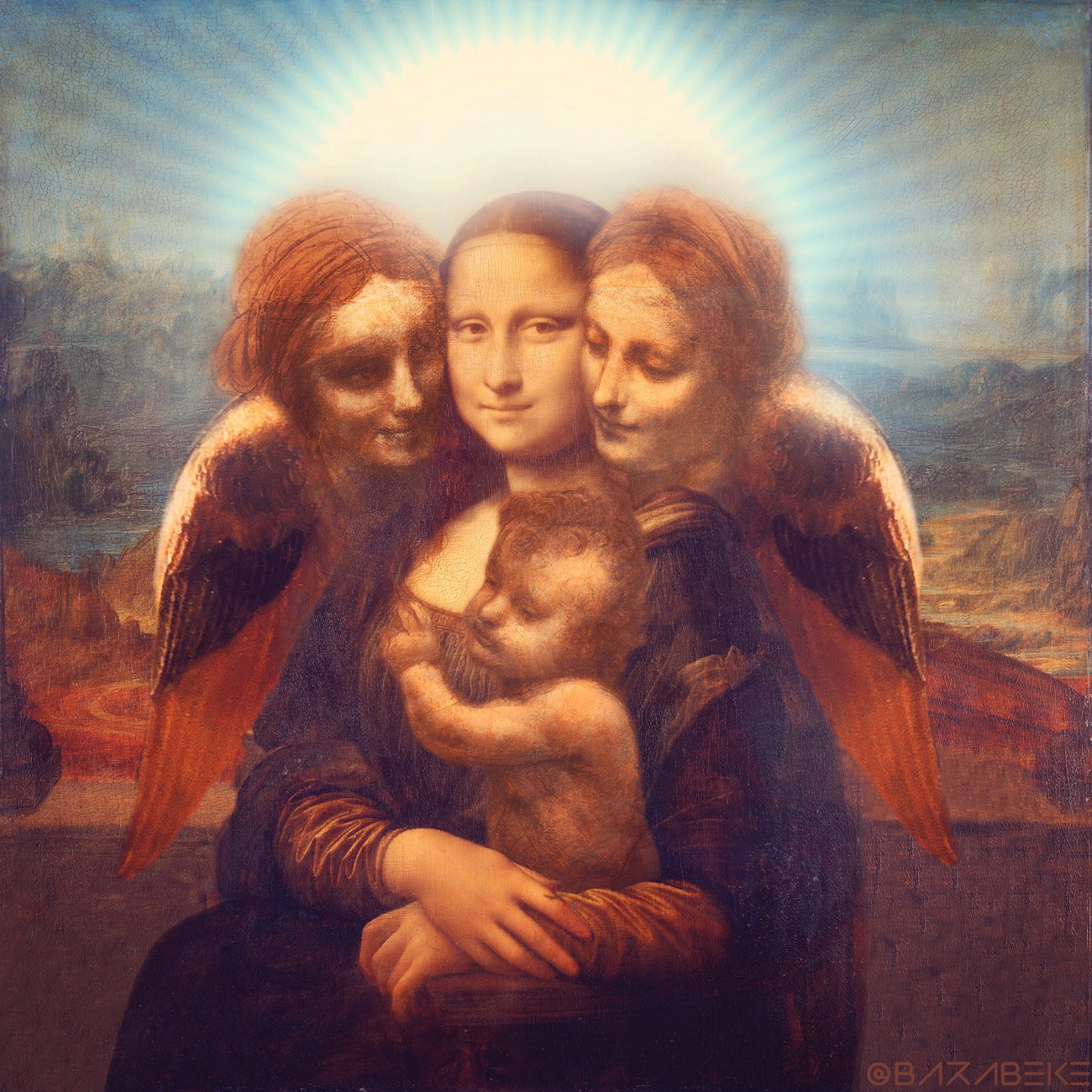 1300x1300 Mona Lisa Is Not Mona Lisa On Da Vinci's Life, Sexuality, - Monalisa Painting Photo