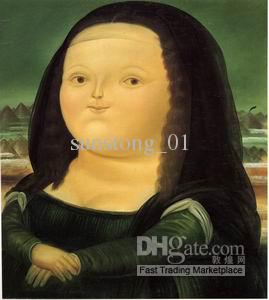 269x300 2018 Fat Mona Lisa Oil Painting Morden Mona Lisa Art Paintings - Monalisa Painting Photo