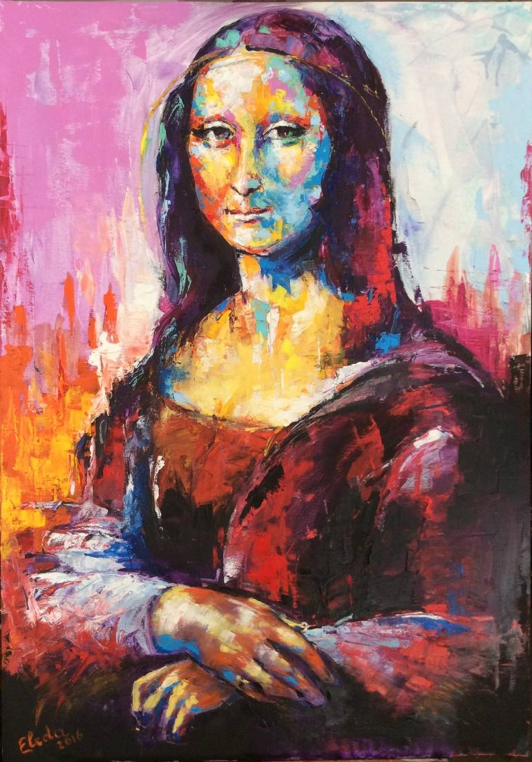 770x1103 Saatchi Art Monalisa Painting By Adele Cossi - Monalisa Painting Photo