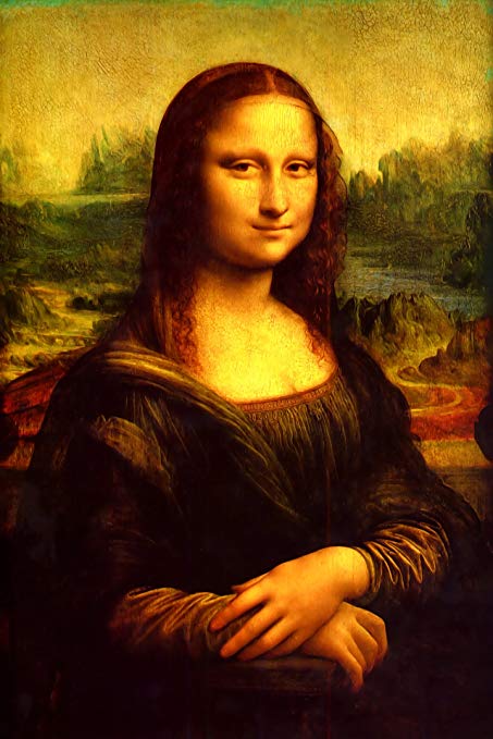 453x679 Asmi Collections Self Adhesive Vinyl Monalisa Painting Amazon.in - Monalisa Painting Photo