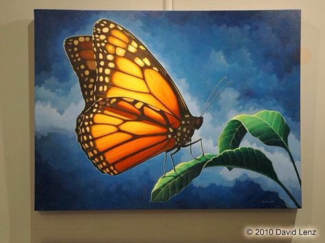 474x355 Monarch Butterfly Painting By Bonnie Latham - Monarch Butterfly Painting