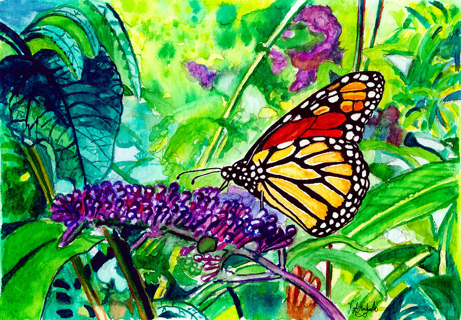 900x624 Monarch Butterfly Painting By Nigel Andreola - Monarch Butterfly Painting
