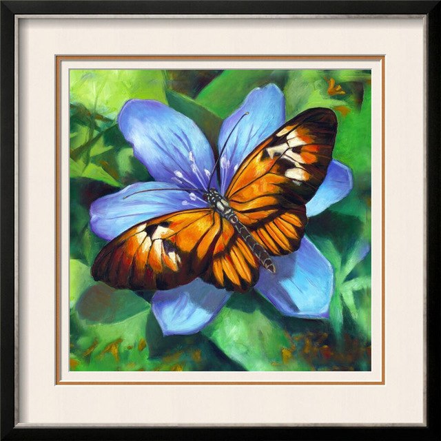 640x640 Zhui Star 5d Diy Diamond Embroidery Diamond Painting Colorful - Monarch Painting