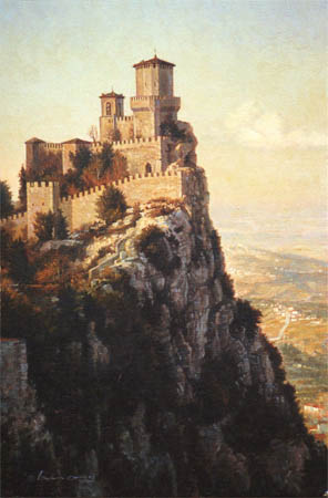 296x450 Western And Native American Art By Steven Lang - Monastery Painting