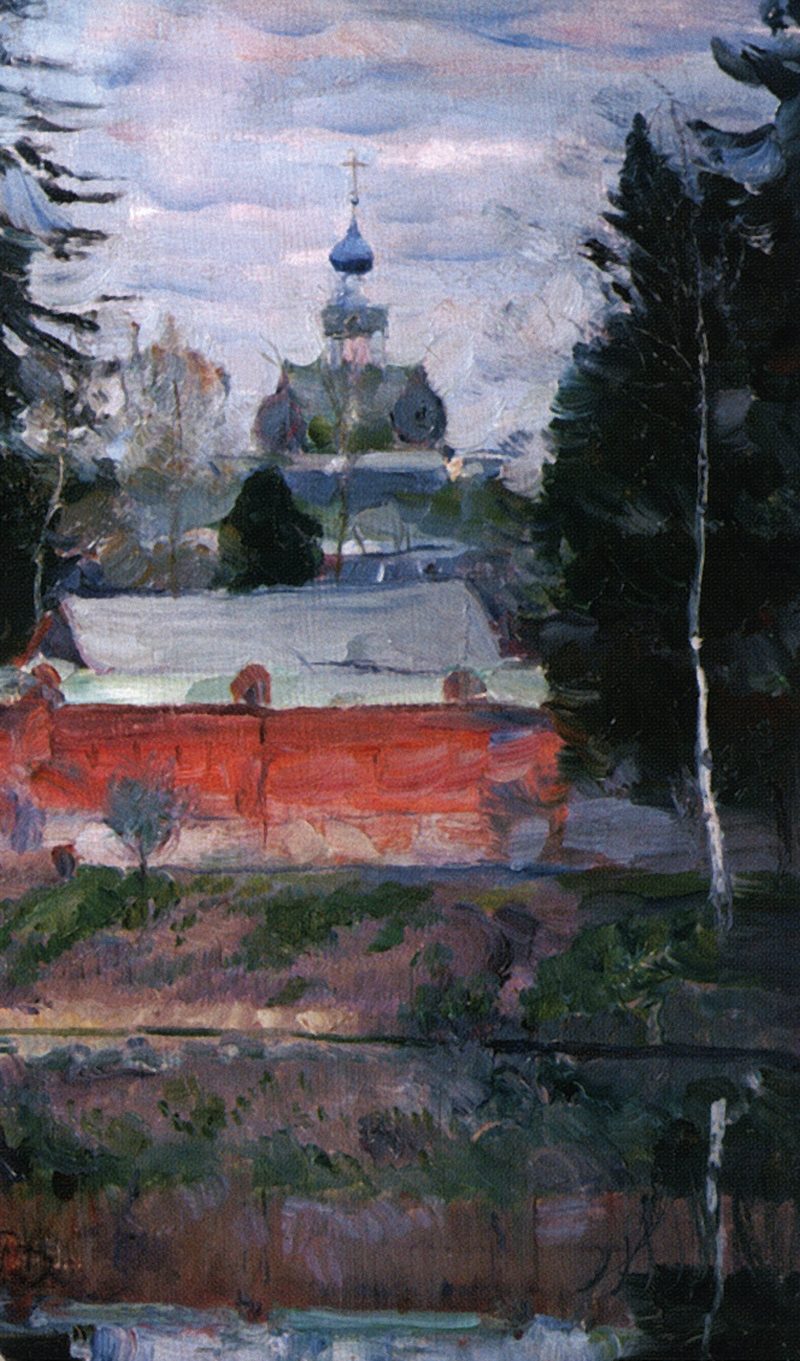 800x1361 Monastery Painting Mikhail Vasilevich Nesterov Oil Paintings - Monastery Painting