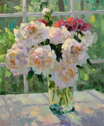 399x480 Claude Monet Peonies (He Makes Every Brushstroke Count - Monet Flower Painting