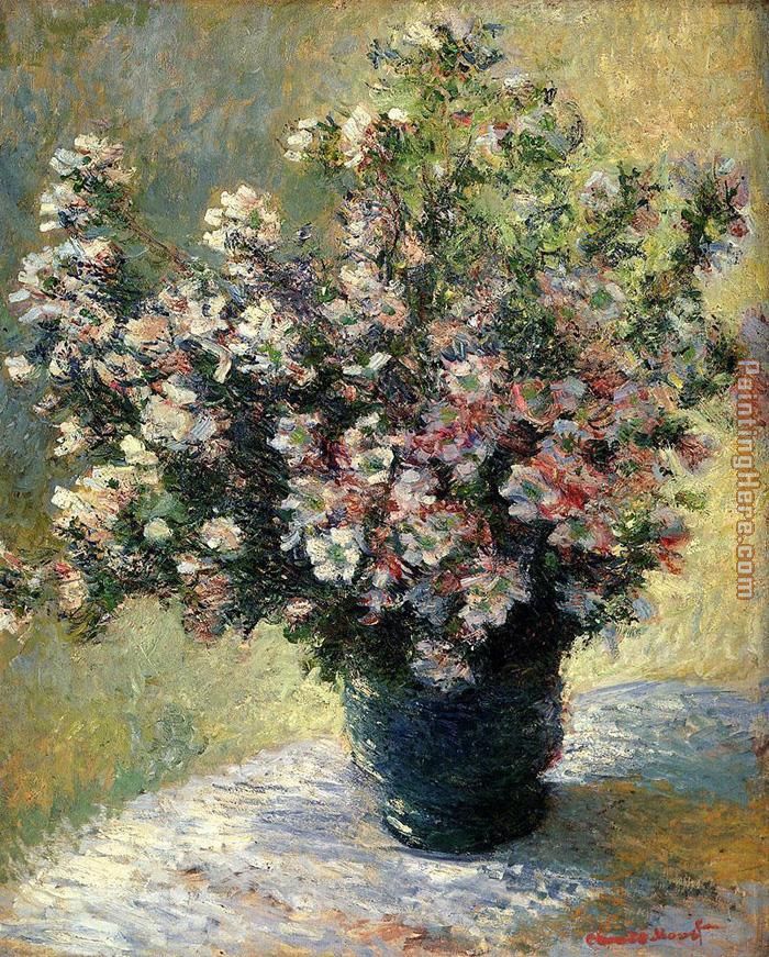 700x871 Claude Monet Vase Of Flowers Painting Anysize 50% Off - Monet Flower Painting