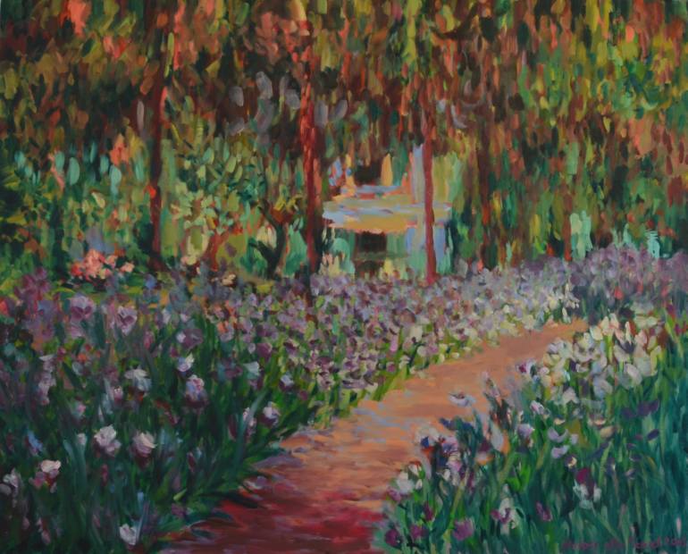 770x620 Saatchi Art After Monet's Garden - Monet Garden At Giverny Painting