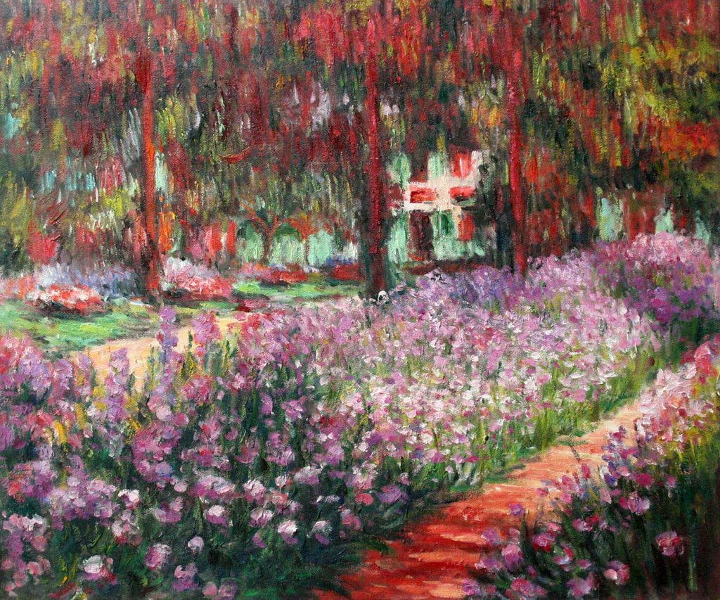 Monet Garden Painting at PaintingValley.com | Explore collection of ...