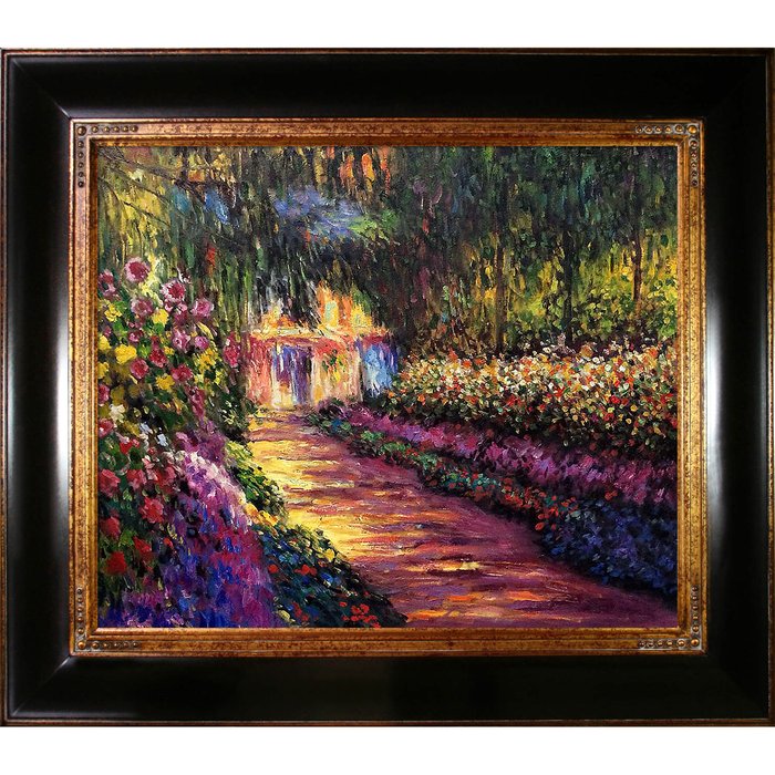 700x700 Tori Home Pathway In Monet's Garden - Monet Garden Painting