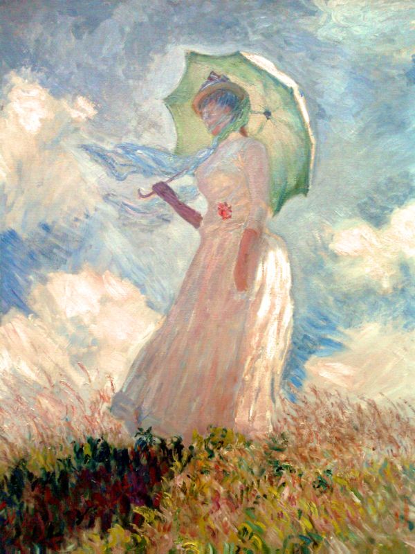 600x800 Monet's Woman With Umbrella - Monet Girl With Umbrella Painting