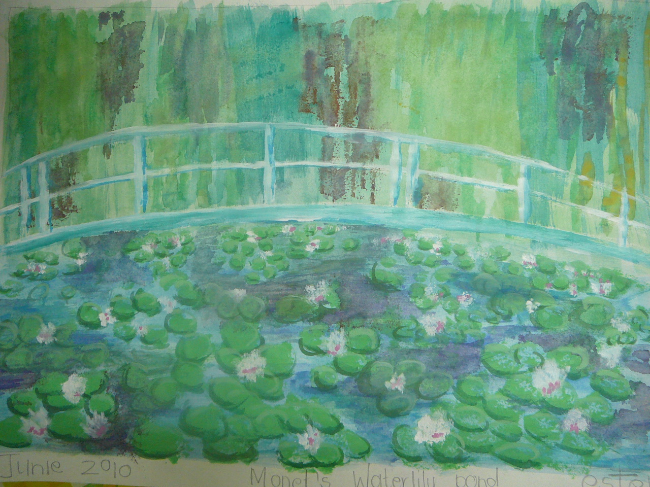 Monet Lily Pads Painting At PaintingValley Com Explore Collection Of   Monet Lily Pads Painting 20 