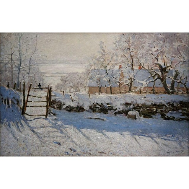 640x640 High Quality Claude Monet Paintings For Sale The Magpie Canvas Art - Monet Magpie Painting