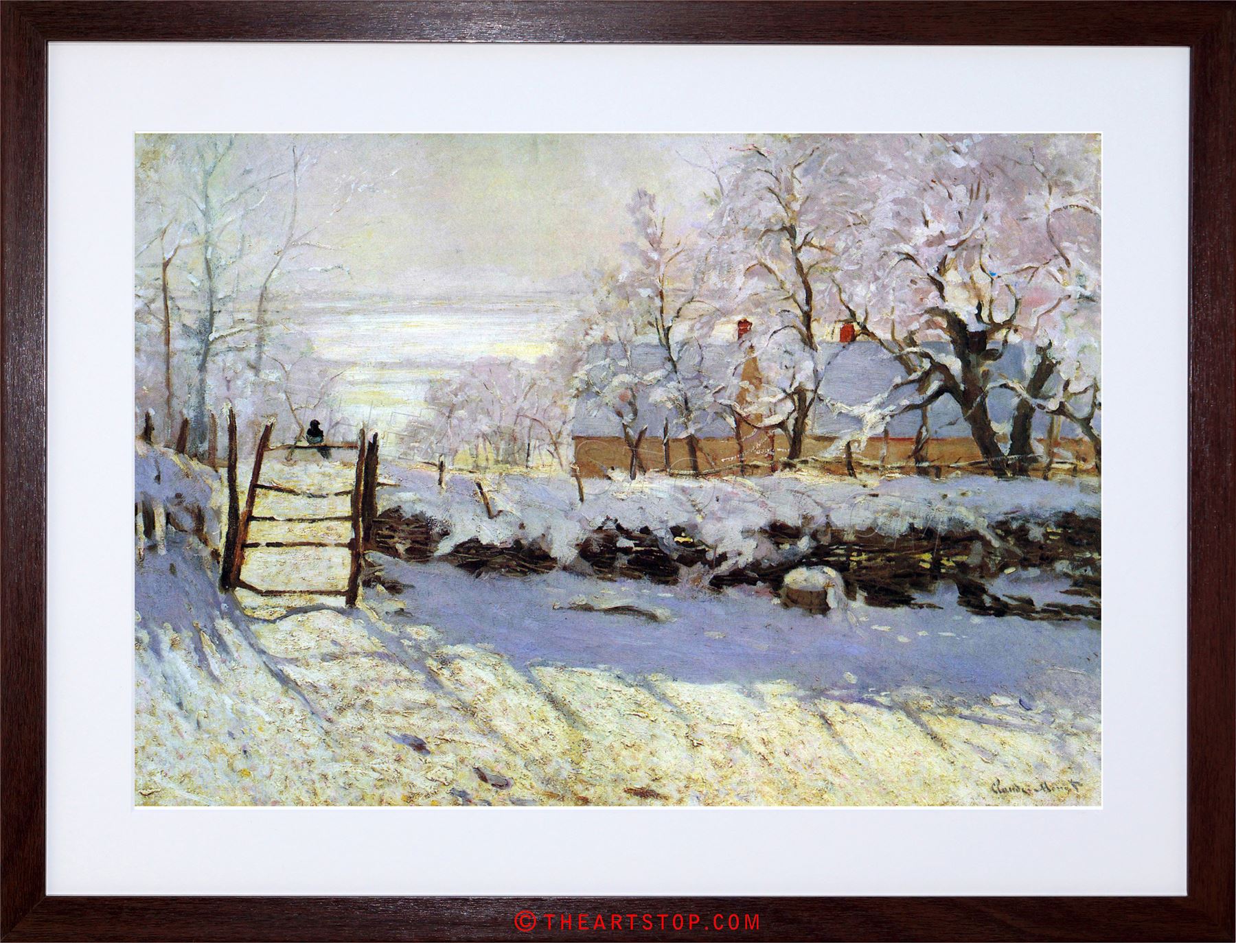 1800x1374 Painting Monet Magpie Old Master Framed Print F12x2971 Ebay - Monet Magpie Painting