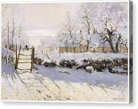 546x432 The Magpie Snow Effect Painting By Claude Monet - Monet Magpie Painting