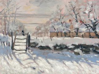 320x238 The Secret To Painting Like Monet Creative Bloq - Monet Magpie Painting