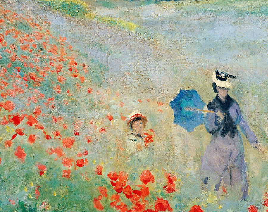 900x714 Poppies At Argenteuil Painting By Claude Monet - Monet Painting