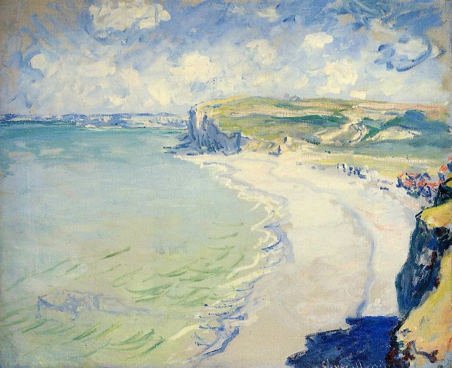 900x734 Beach - Monet Painting